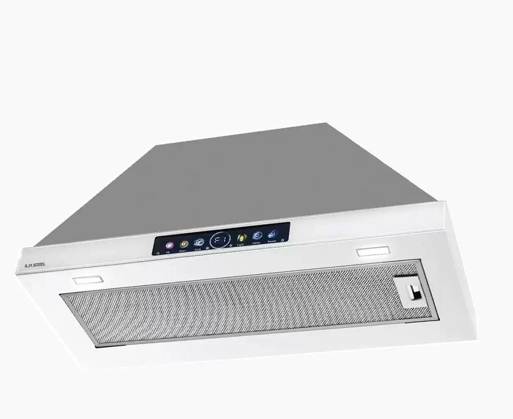 هود مخفی 70 سانتیمتر سفید آیدا H414W ایلیا استیل (کنترل دار) کد:023137